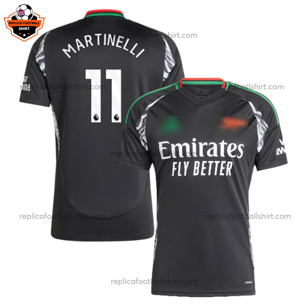Arsenal Away Men Replica Football Shirt 2024 MARTINELLI 11 - Over View