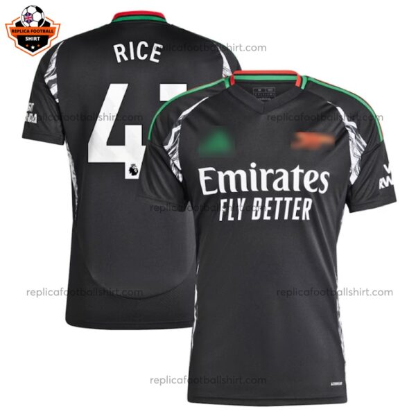 Arsenal Away Men Replica Football Shirt 2024 RICE 41 - Over View