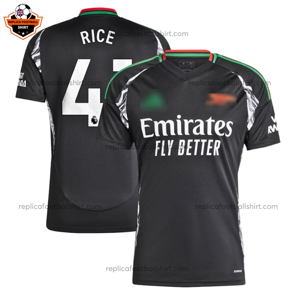 Arsenal Away Men Replica Football Shirt 2024 RICE 41 - Over View