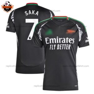 Arsenal Away Men Replica Football Shirt 2024 SAKA 7 - Over View