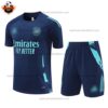 Arsenal Blue Training Kid Replica Football Kit 2024/25 - Front View