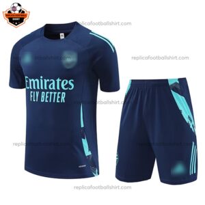 Arsenal Blue Training Kid Replica Football Kit 2024/25 - Front View