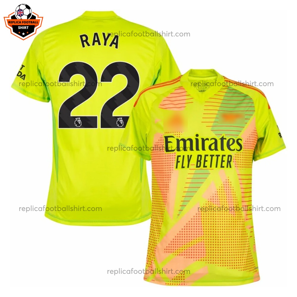 Arsenal Goalkeeper Men Replica Football Shirt 2024/25 RAYA 22 - Over View