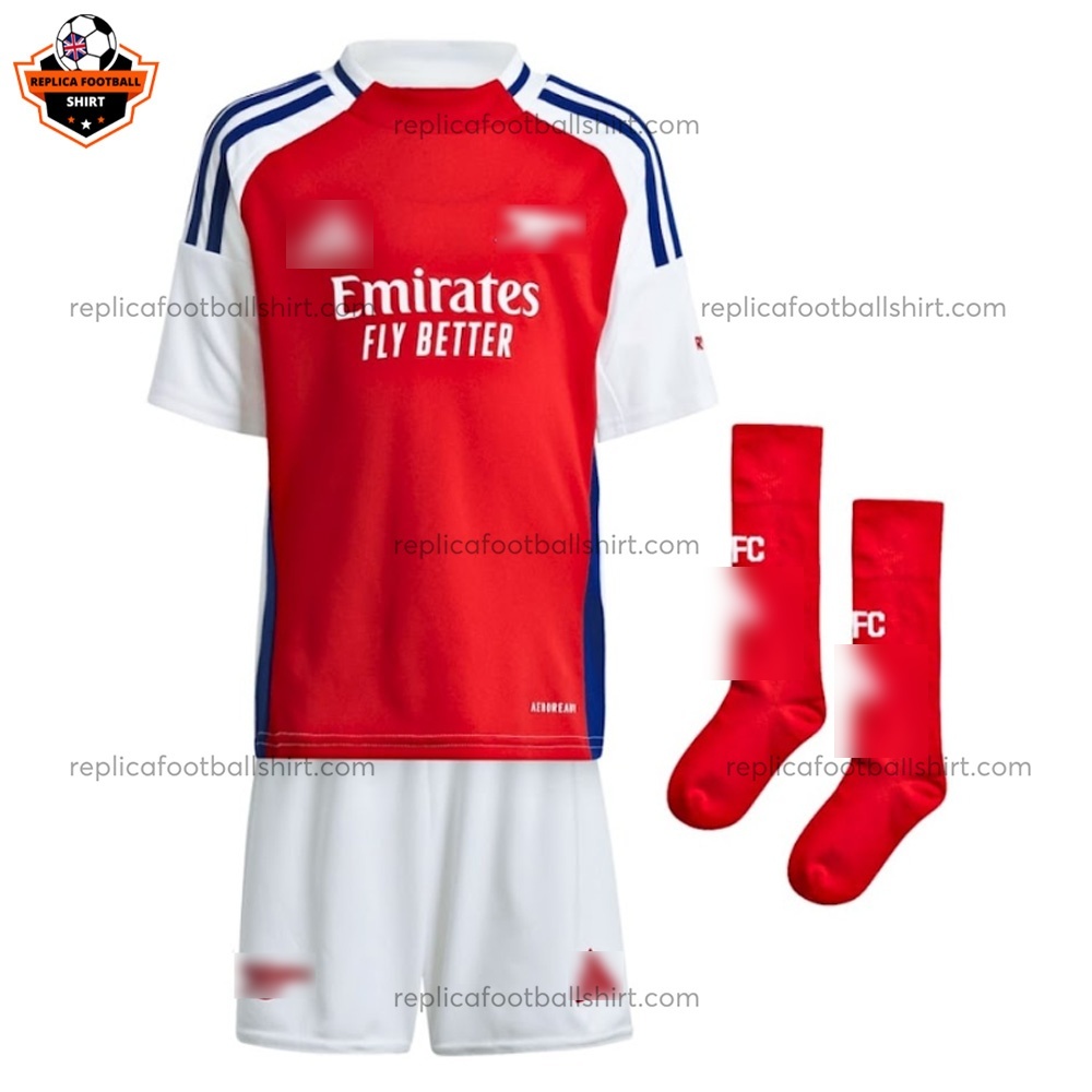 Arsenal Home Kid Replica Football Kit 2024/25 - Front View