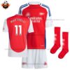Arsenal Home Kid Replica Football Kit 2024/25 MARTINELLI 11 - Over View