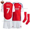 Arsenal Home Kid Replica Football Kit 2024/25 SAKA 7 - Over View