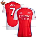 Arsenal Home Men Replica Football Shirt 2024 SAKA 7 Printed