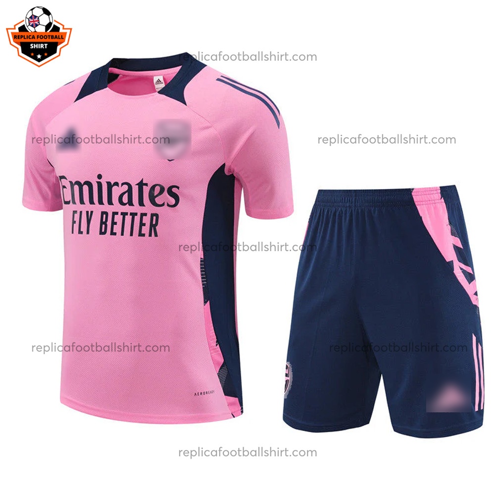 Arsenal Pink Training Kid Replica Football Kit 2024/25 - Front View