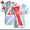 Arsenal Purple Red Training Men Replica Football Shirt 2024/25 - Over View