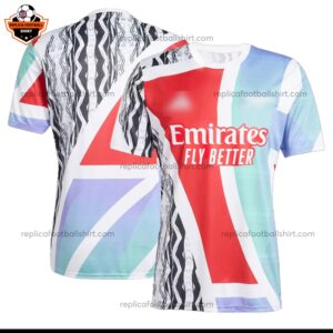 Arsenal Purple Red Training Men Replica Football Shirt 2024/25 - Over View