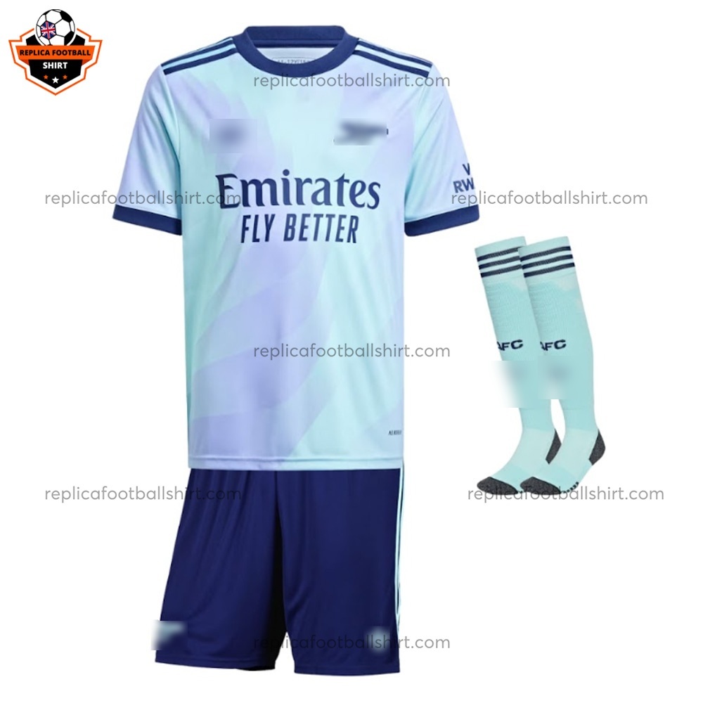 Arsenal Third Kid Replica Football Kit 2024/25 - Front View