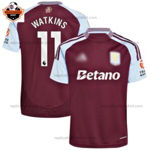 Aston Villa Home Men Replica Football Shirt 2024/25 WATKINS 11 - Over View