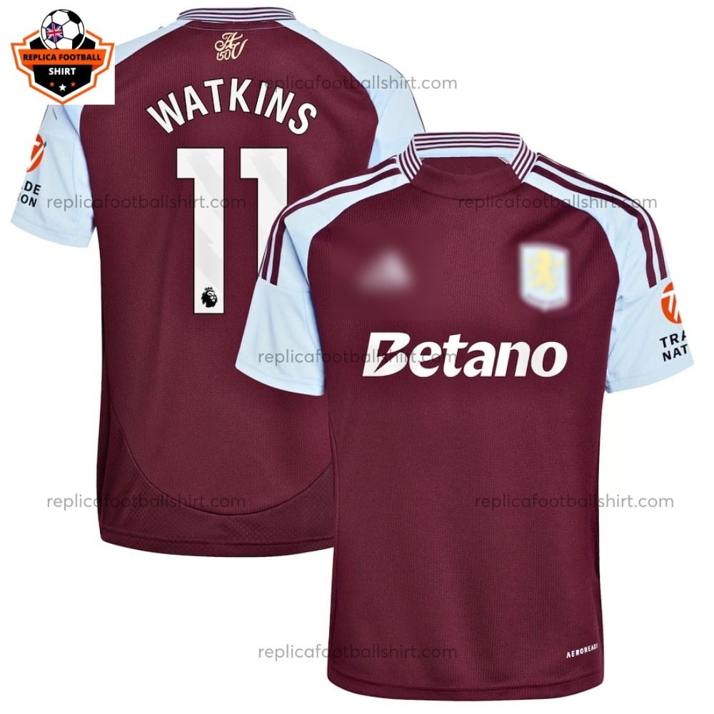 Aston Villa Home Men Replica Football Shirt 2024/25 WATKINS 11 - Over View
