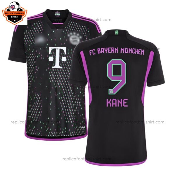 Bayern Munich Away Men Replica Football Shirt 2023/24 KANE 9 Printed - Over View