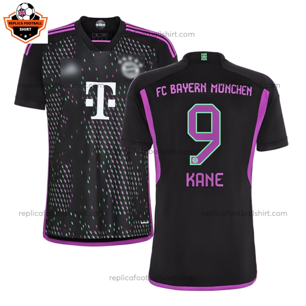 Bayern Munich Away Men Replica Football Shirt 2023/24 KANE 9 Printed - Over View