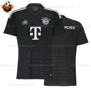Bayern Munich Goalkeeper Black Men Replica Football Shirt 2023/24 - Over View