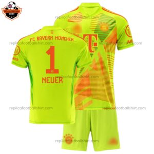 Bayern Munich Goalkeeper Kid Replica Football Kit 2024/25 NEUER 1 - Over View