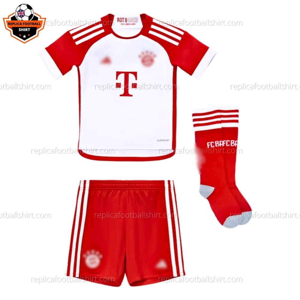 Bayern Munich Home Kid Replica Football Kit 2023/24 - Front View