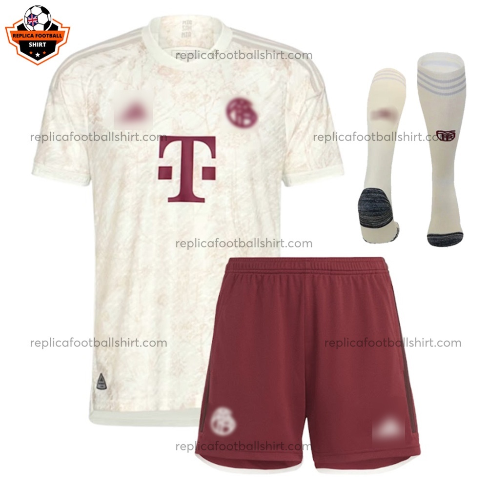 Bayern Munich Third Kid Replica Football Kit 2023/24 - Front View