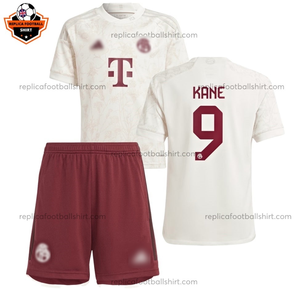 Bayern Munich Third Kid Replica Football Kit 2023/24 KANE 9 Printed - Over View