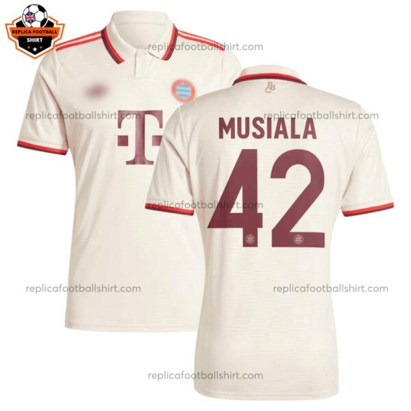 Bayern Munich Third Men Replica Football Shirt 2024/25 MUSIALA 42 - Over View