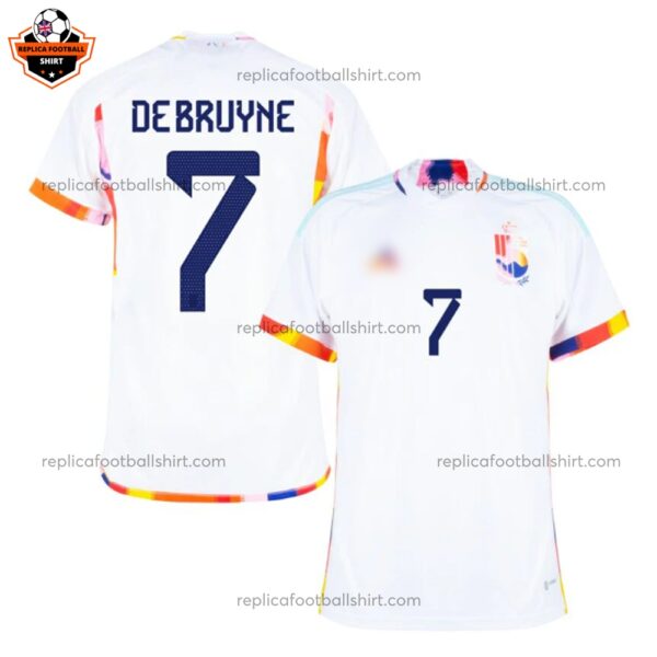 Belgium Away World Cup Replica Football Shirt 2022 DE BRUYNE 17 - Over View