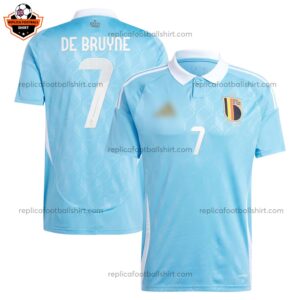 Belgium Away Men Replica Football Shirt 2024 DE BRUYNE 7 - Over View