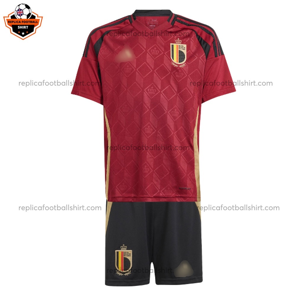 Belgium Home Kid Replica Football Kit 2024/25 - Front View