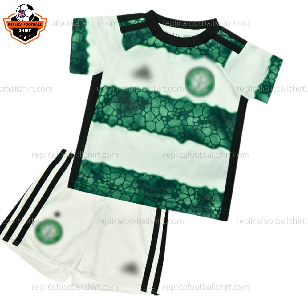 Celtic Home Kid Replica Football Kit 2023/24 - Front View