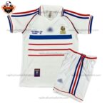 Retro France Away Kid Replica Football Kit 1998