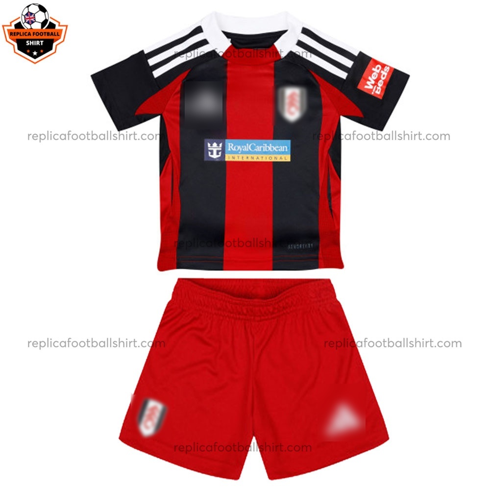 Fulham United Away Kids Replica Football Kit 2024/25 - Front View