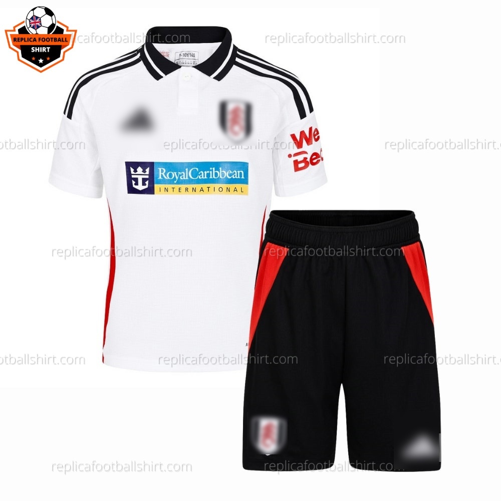 Fulham United Home Kids Replica Football Kit 2024/25 - Front View