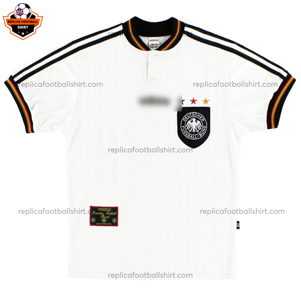 Retro Germany Home Men Replica Football Shirt 1996 - front view