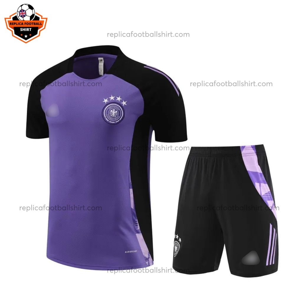 Germany Purple Training Kid Replica Football Kit 2024/25 - Front View