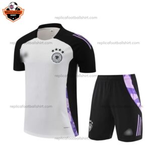 Germany White Training Kid Replica Football Kit 2024/25 - Front View