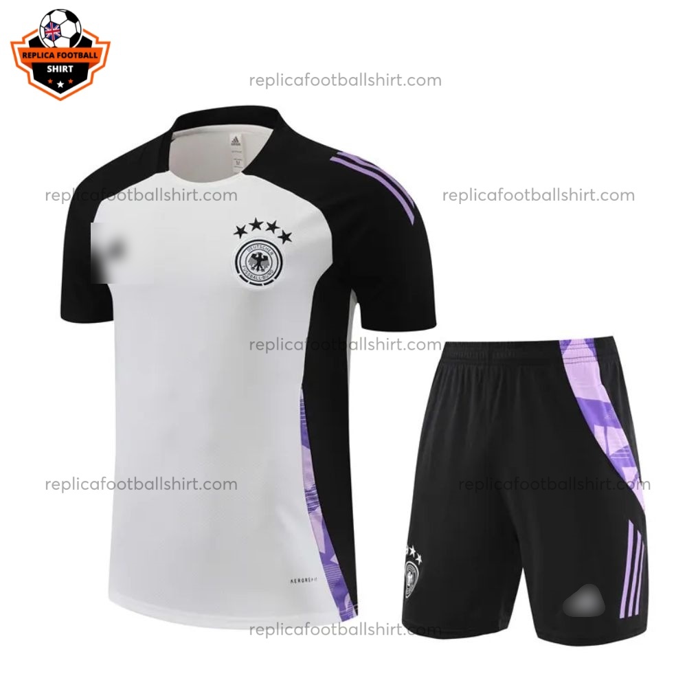 Germany White Training Kid Replica Football Kit 2024/25 - Front View