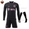 Inter Miami Away Kid Replica Football Kit 2023/24 Long Sleeve - Front View