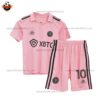 Inter Miami Home Kid Replica Football Kit 2023/24 - Front View No Socks