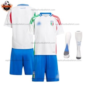 Italy Away Kid Replica Football Kit 2024/25 - Over View