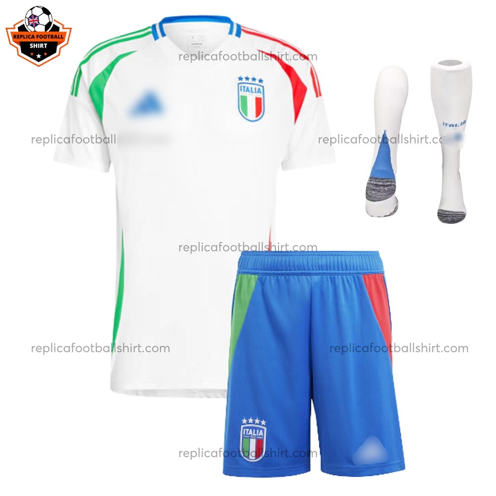 Italy Away Adult Replica Football Kit 2024 - Front View
