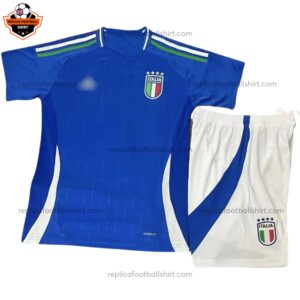 Italy Home Kid Replica Football Kit 2024/25 - Front View