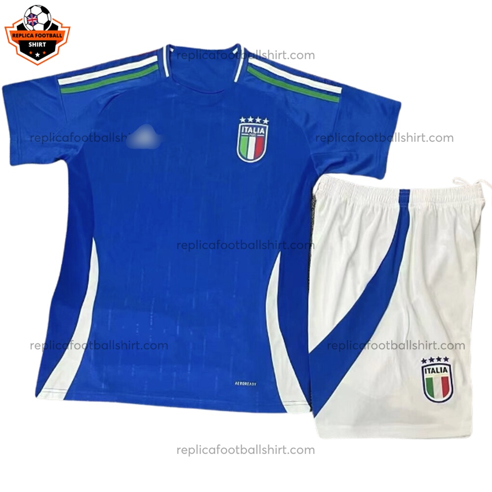 Italy Home Kid Replica Football Kit 2024/25 - Front View