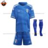 Italy Home Kids World Cup Replica Football Kit 2023 - Front View