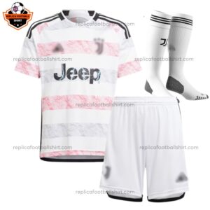 Juventus Away Kid Replica Football Kit 2023/24 - Front View