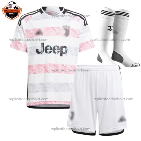 Juventus Away Kid Replica Football Kit 2023/24 - Front View