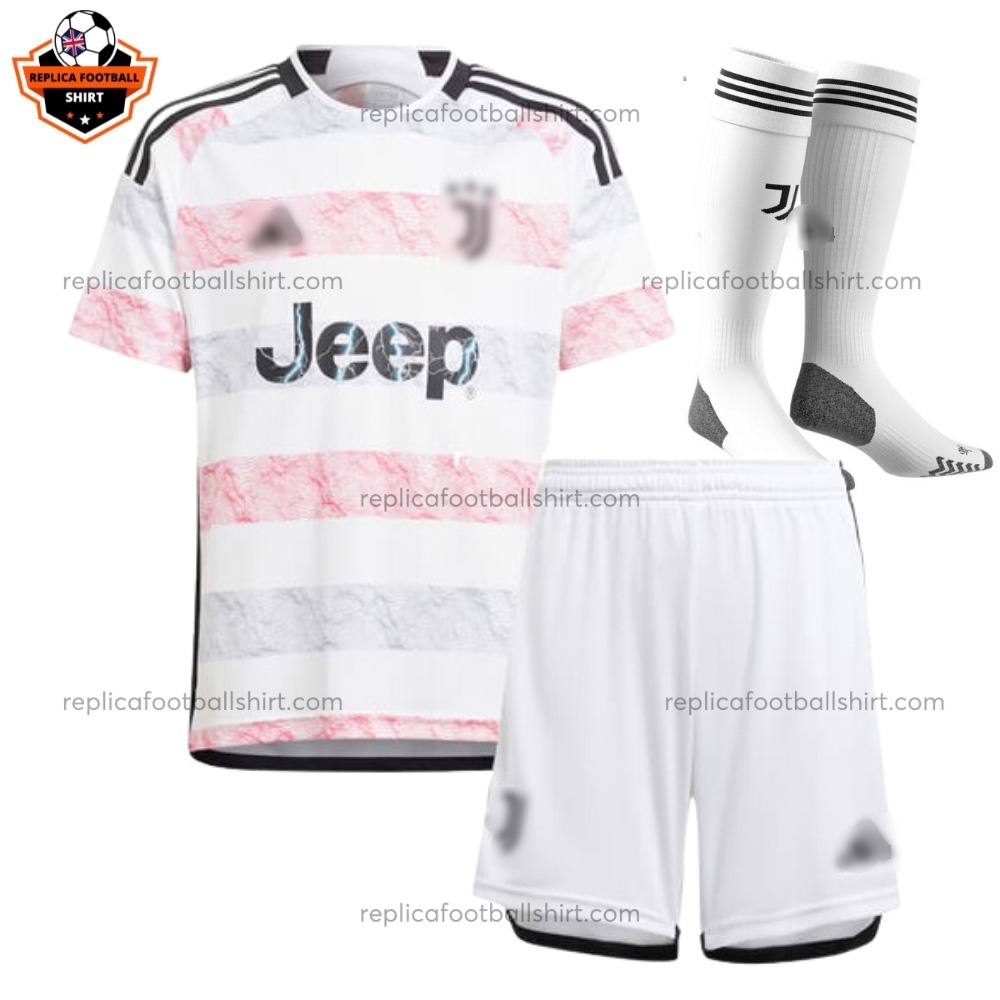 Juventus Away Kid Replica Football Kit 2023/24 - Front View