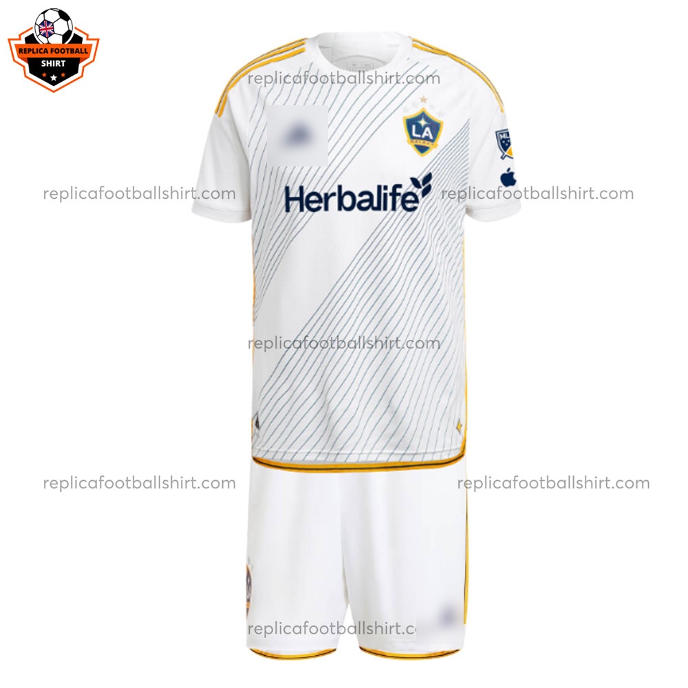 LA Galaxy Home Kid Replica Football Kit 2024/25 - front view