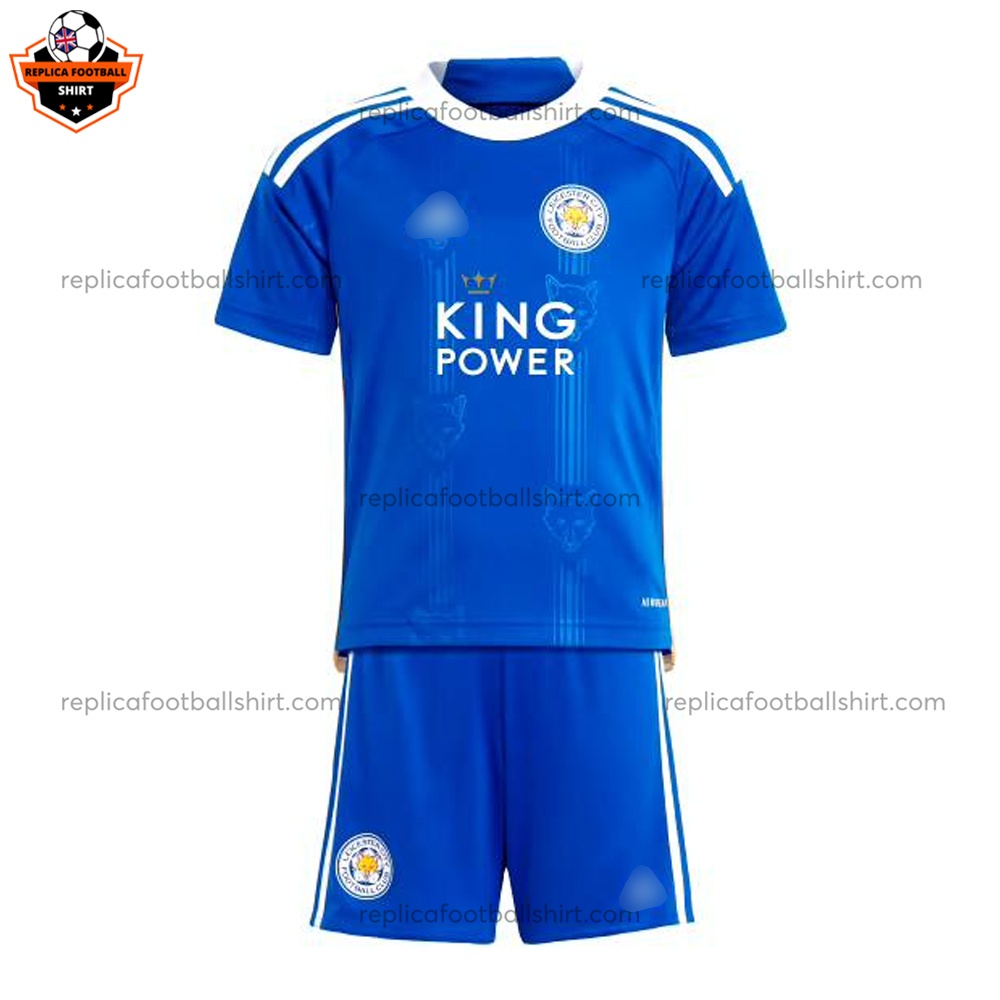 Leicester City Home Kid Replica Football Kit 2023/24 - Front View