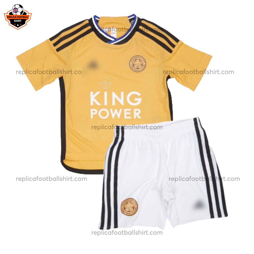 Leicester City Third Kid Replica Football Kit 2023/24 - Front View