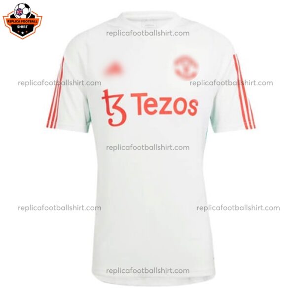 Manchester United White Training Men Replica Football Shirt 24/25 - Front View